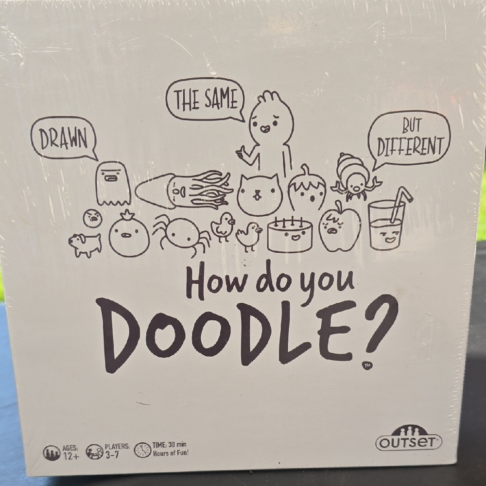 NIB How Do You Doodle? Board Game by Outset Media
